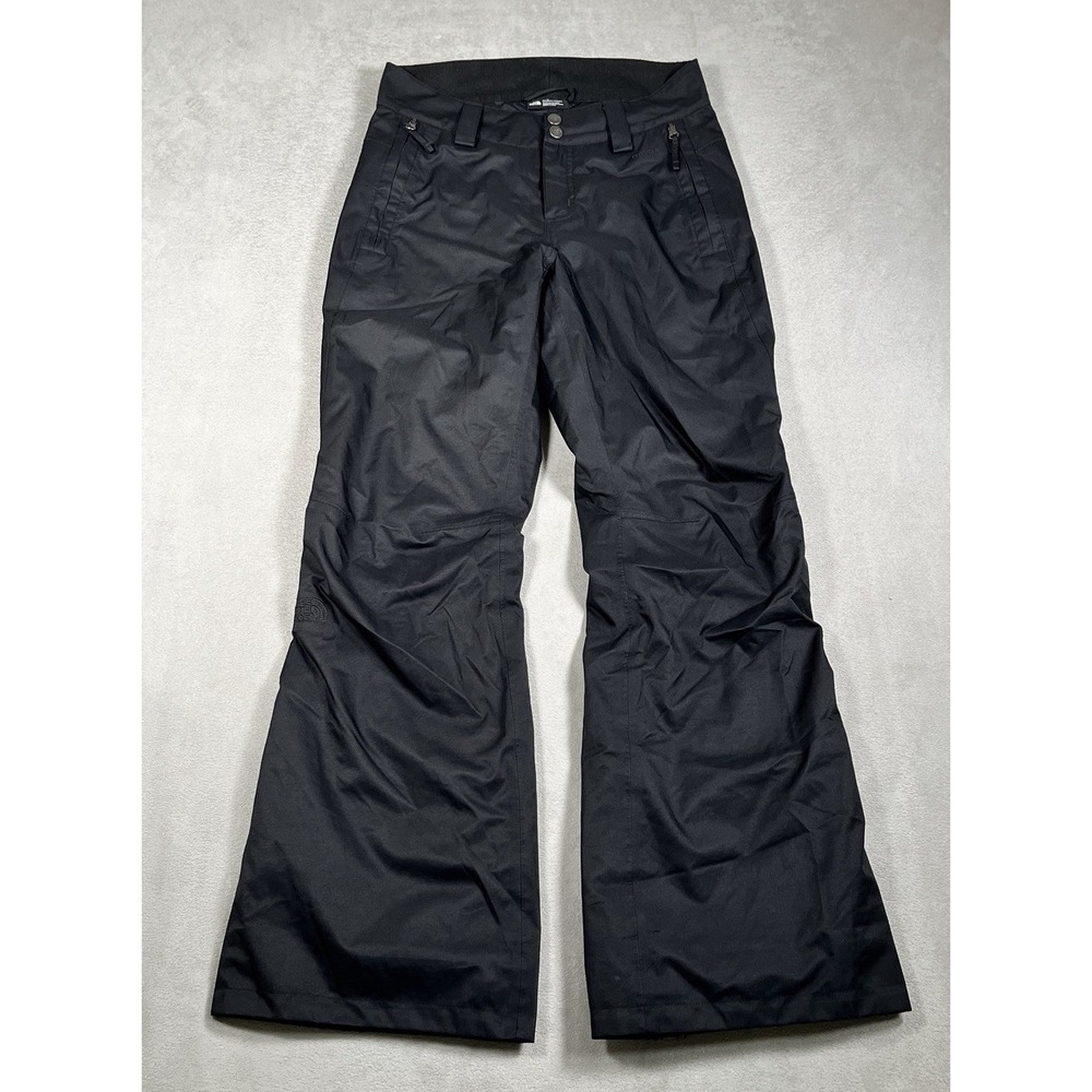 The North Face HyVent Ski Pants Women XS Black Lined Lightweight Waterproof Snow